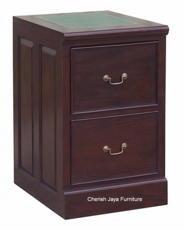 Code: BO 22-M Name: File Cabinet with leather top Size: W=50 x D=60 x H=80 cm